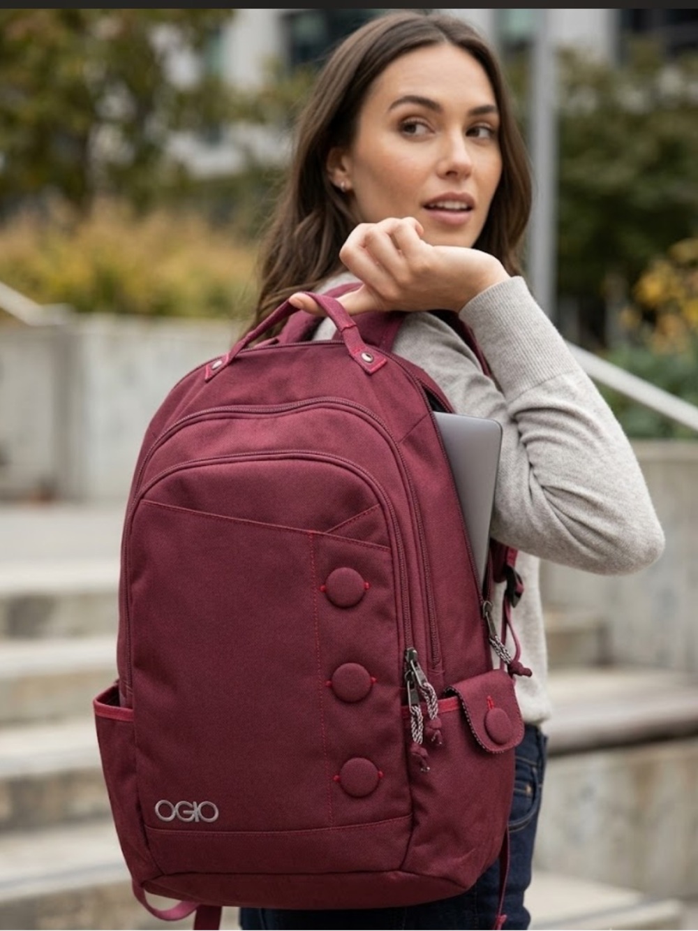 OGIO Burgundy Women's Laptop Backpack